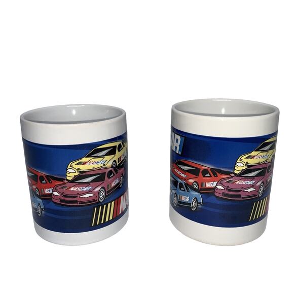 NASCAR MUG COFFEE CUP SHERWOOD COLLECTIBLE 2004 SET OF 2 & DALE JARRET FIGURE - Picture 3 of 10